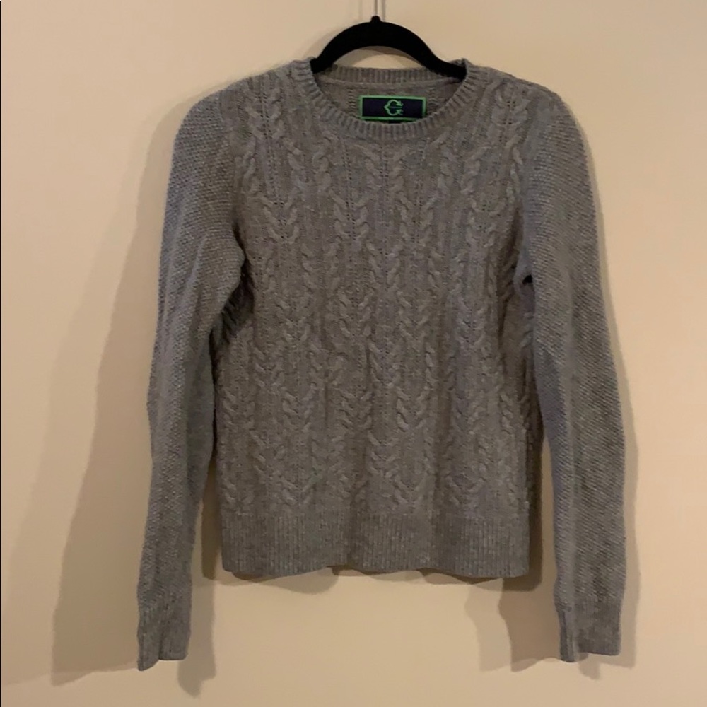 CWonder Gray Cable Knit sweater